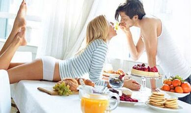 Food to increase the effectiveness of men