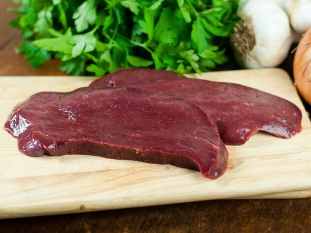 Beef liver because of potential