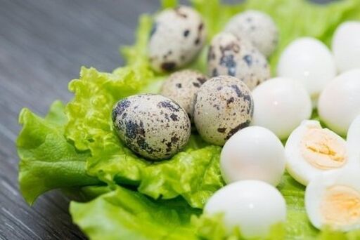 Quail eggs for potential
