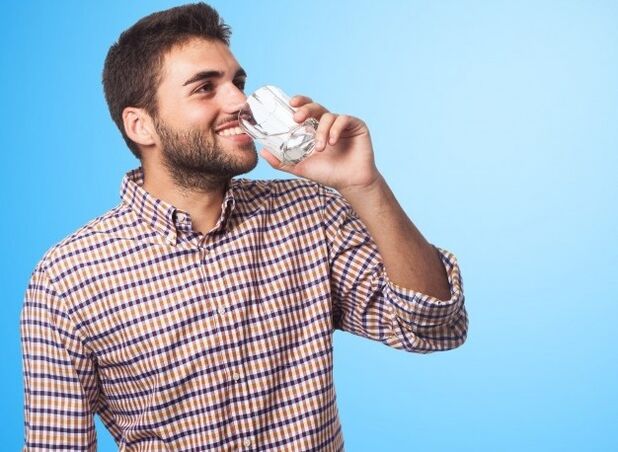 a man drinks drinks that affect potency